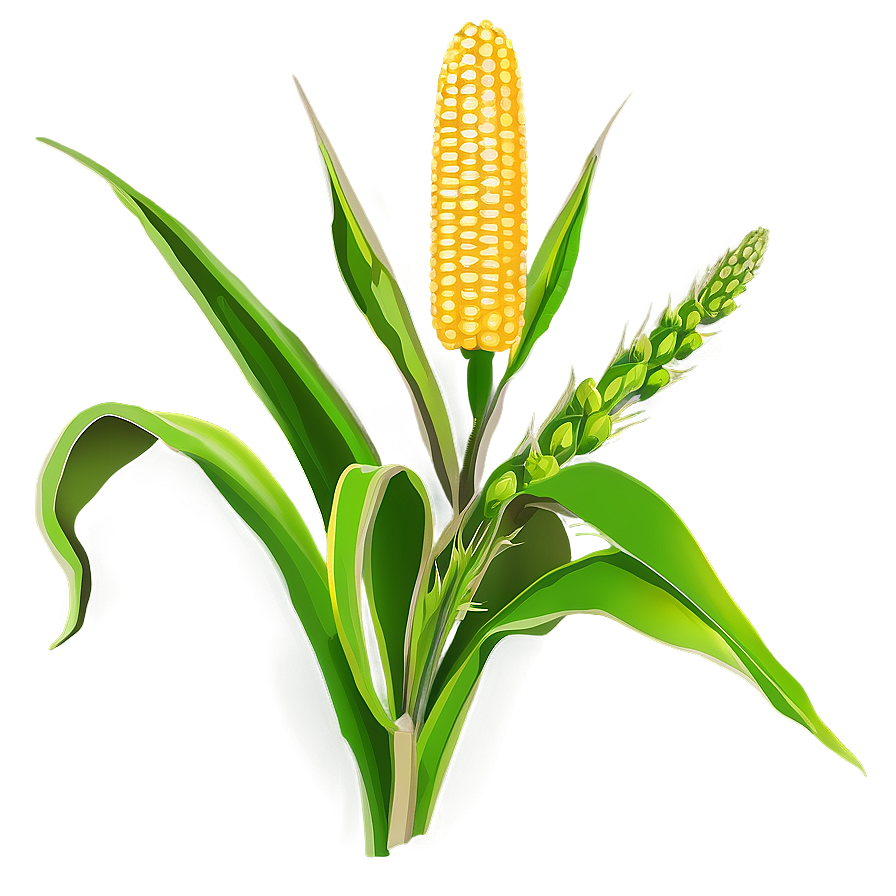 Corn Stalk And Leaves Png 06122024