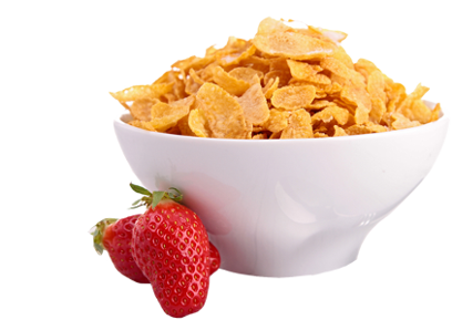 Cornflakes Cereal Bowlwith Strawberry.png