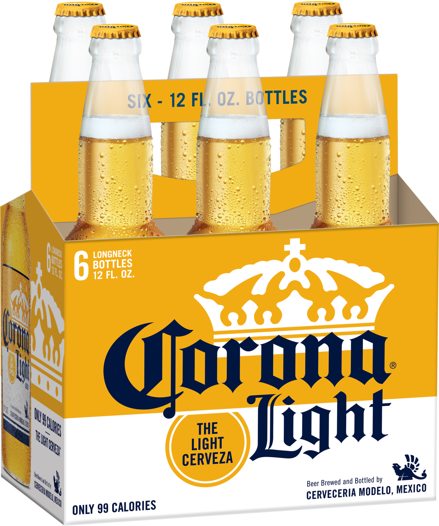 Corona Light Beer Six Pack Bottles