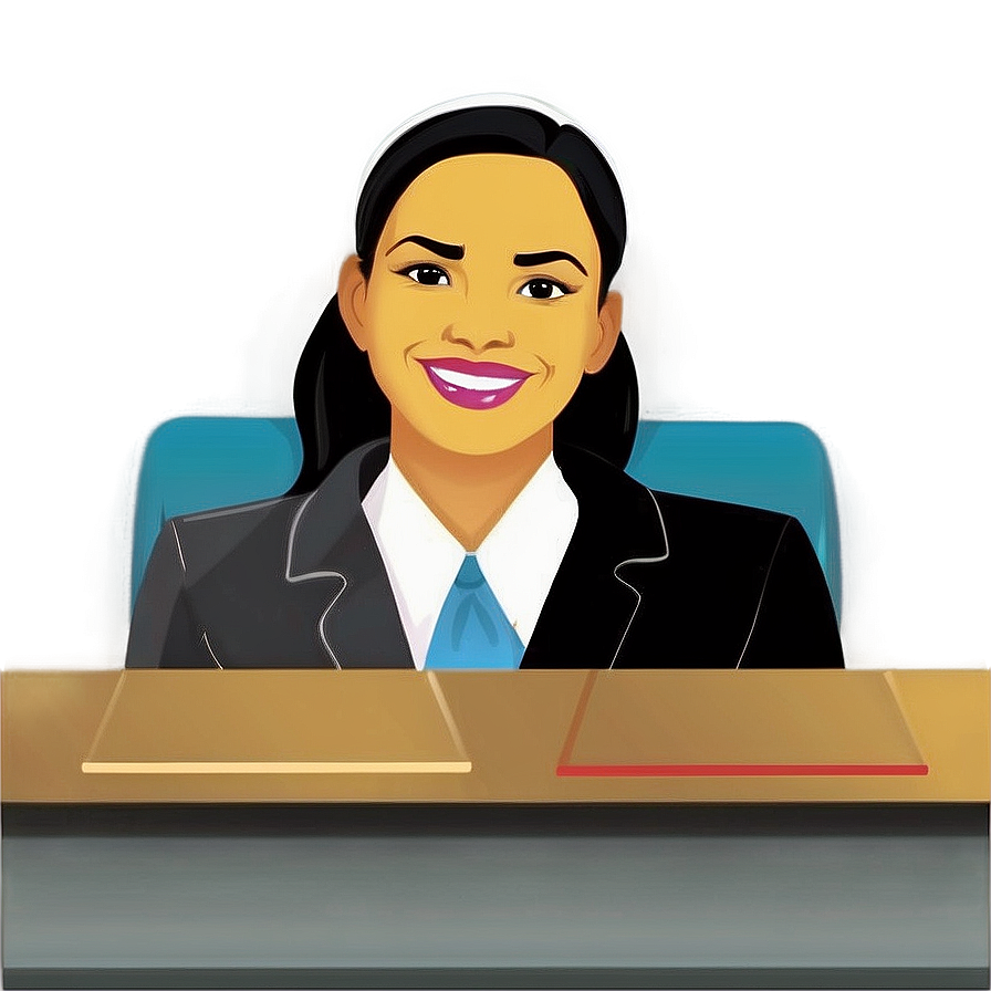 Corporate Receptionist Illustration Png Arb25