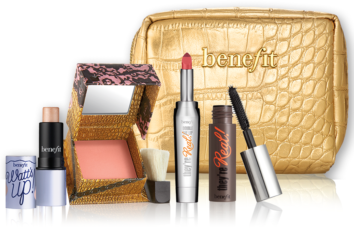 Cosmetic Collection Golden Case