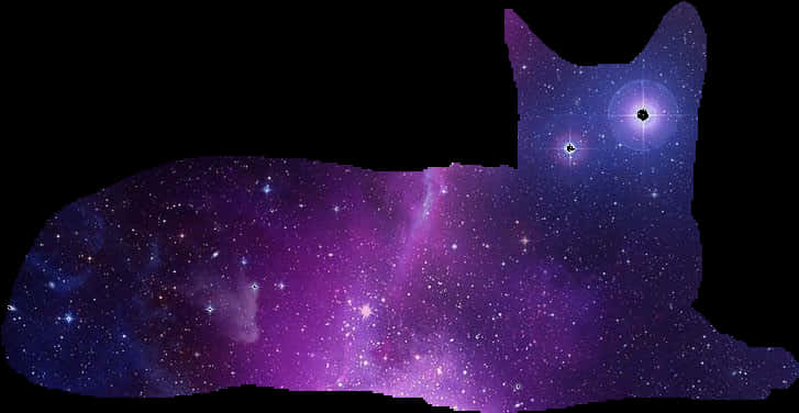 Cosmic Cat Nebula Silhouette