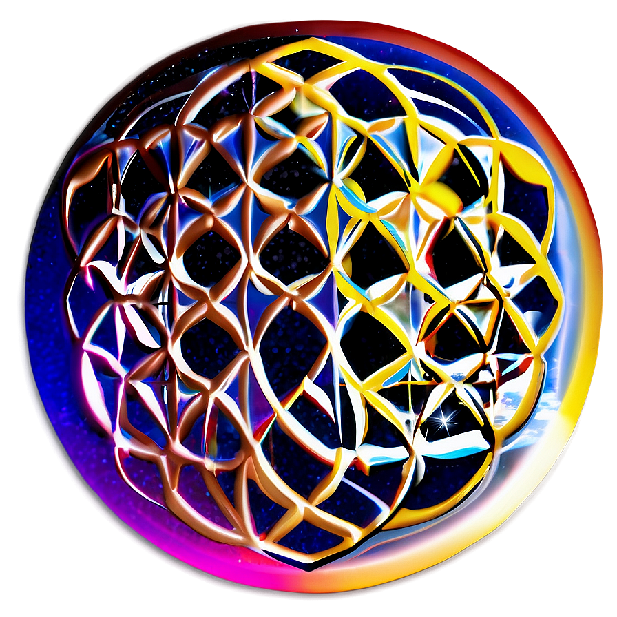 Cosmic Flower Of Life Illustration Png 06252024