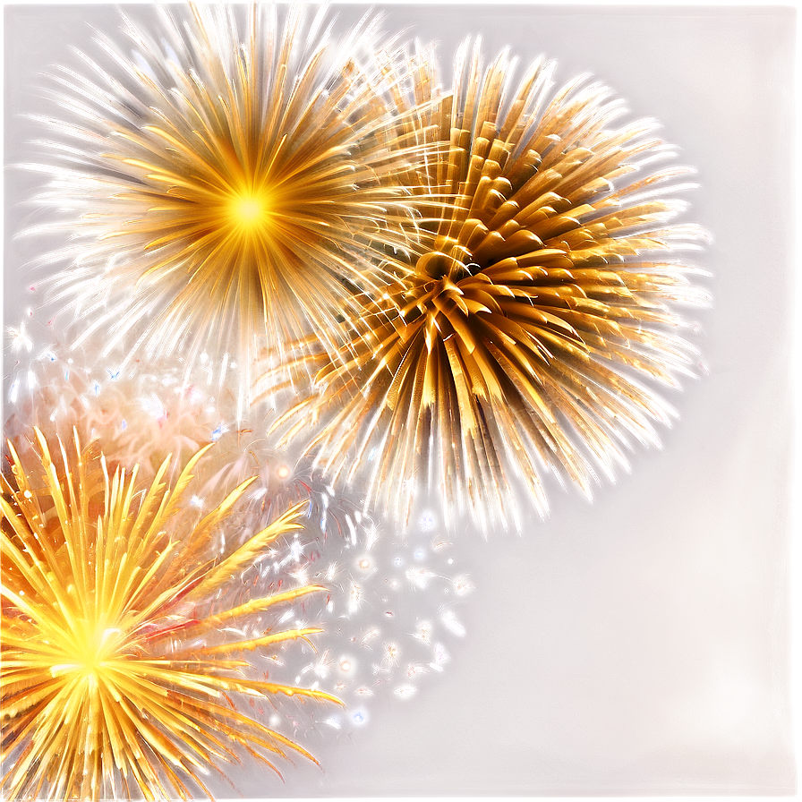 Cosmic Gold Fireworks Png Cjq