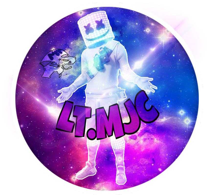 Cosmic_ Marshmello_ Sticker