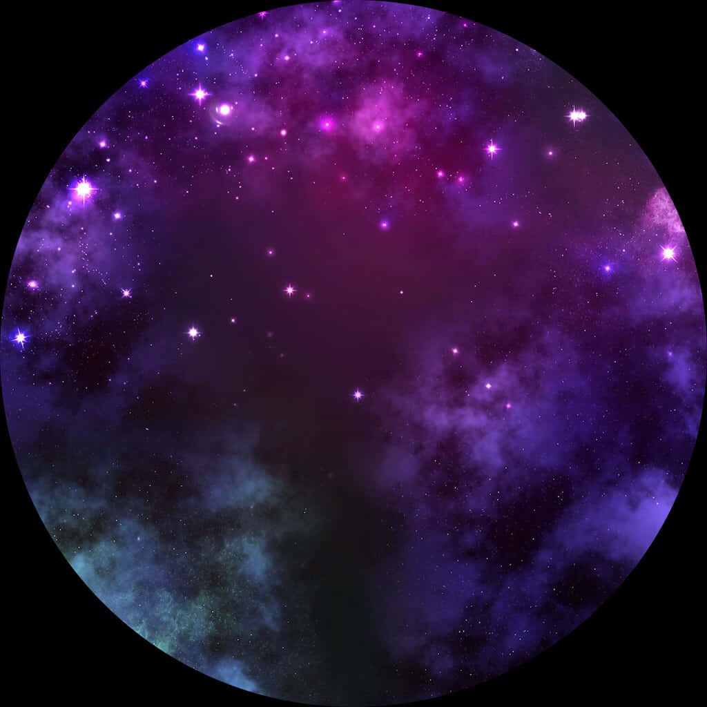 Cosmic_ Nebula_ Stars_ Circle