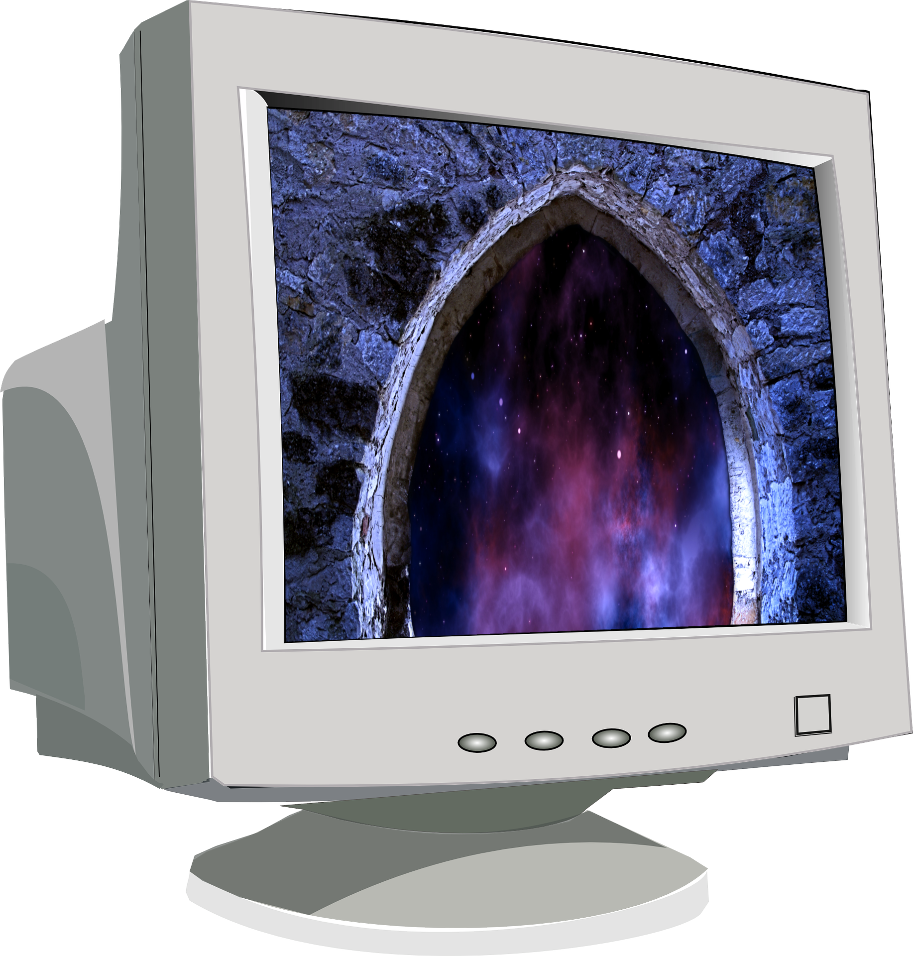 Cosmic Portal C R T Monitor