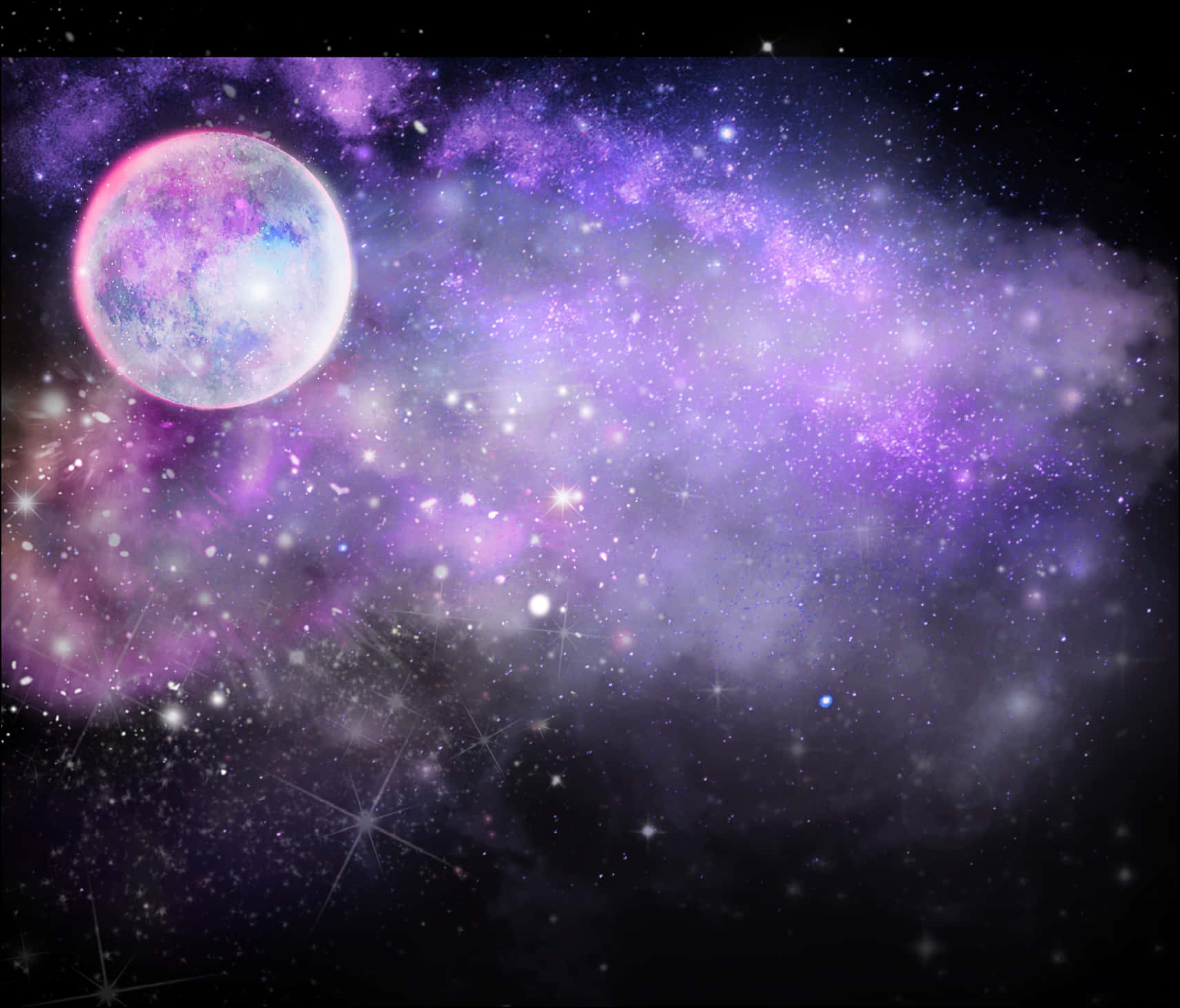 Cosmic Vistawith Colorful Nebulaand Planet