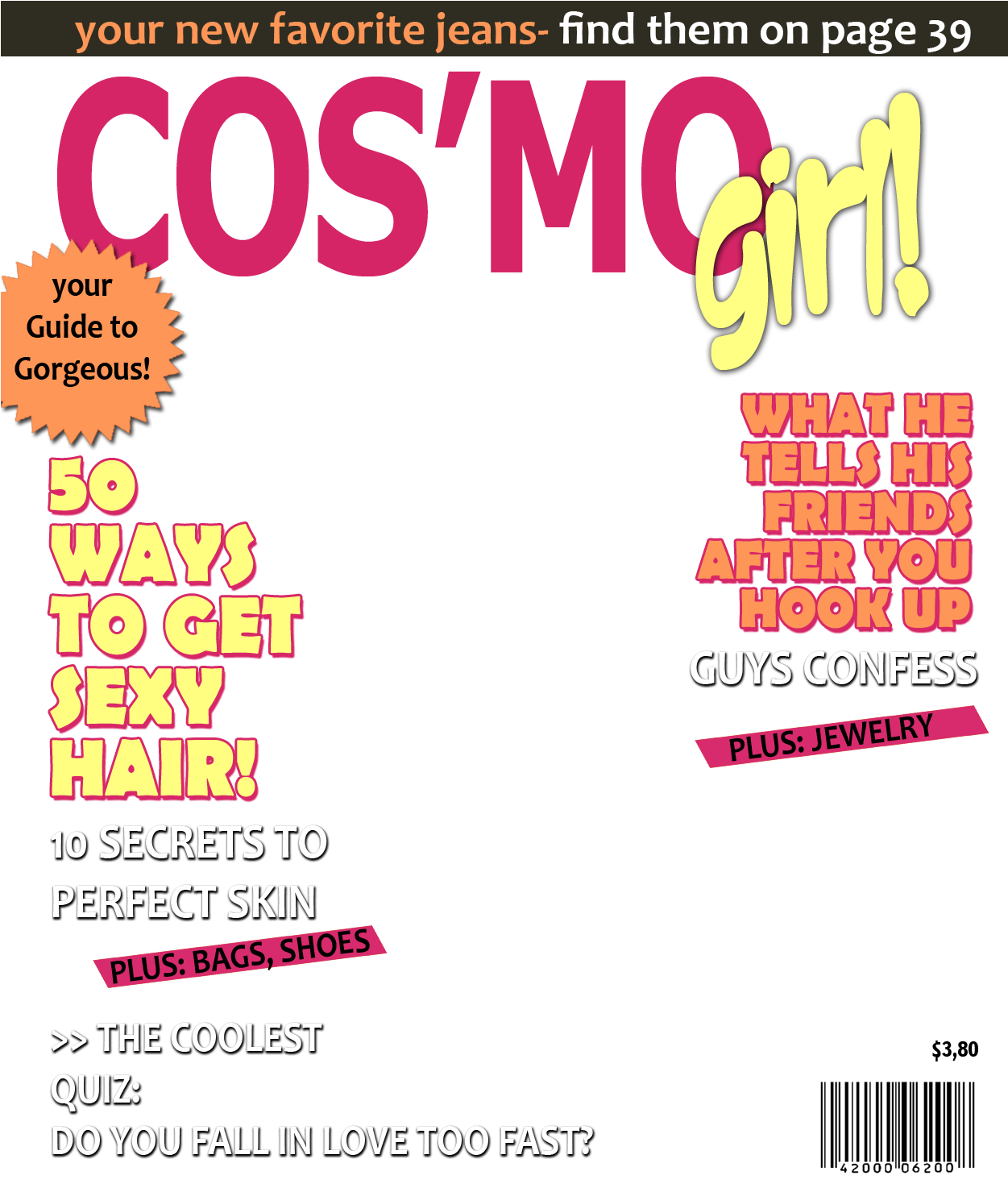 Cosmopolitan Magazine Cover Beauty Fashion Tips