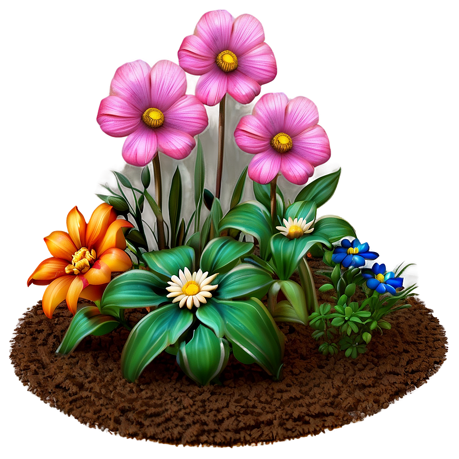 Cottage Flower Bed Png 06272024