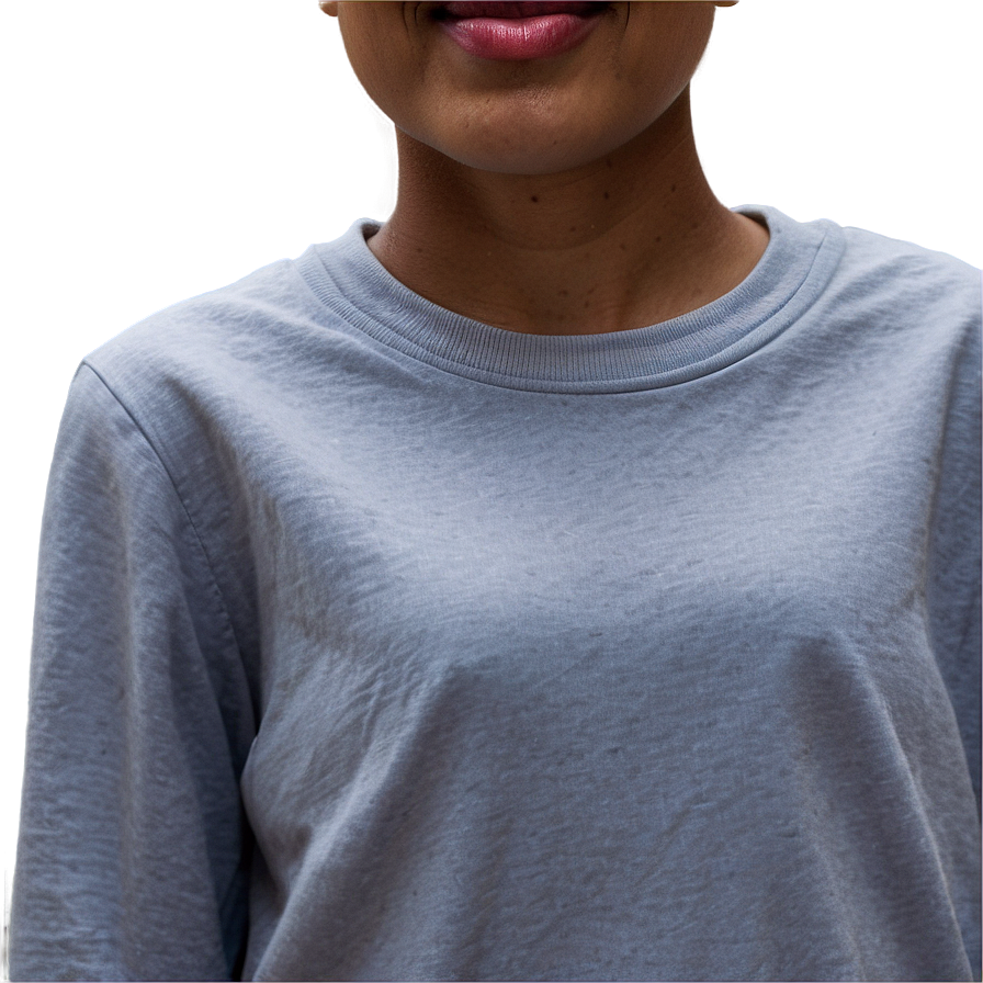 Cotton Crewneck Top Png Qhn