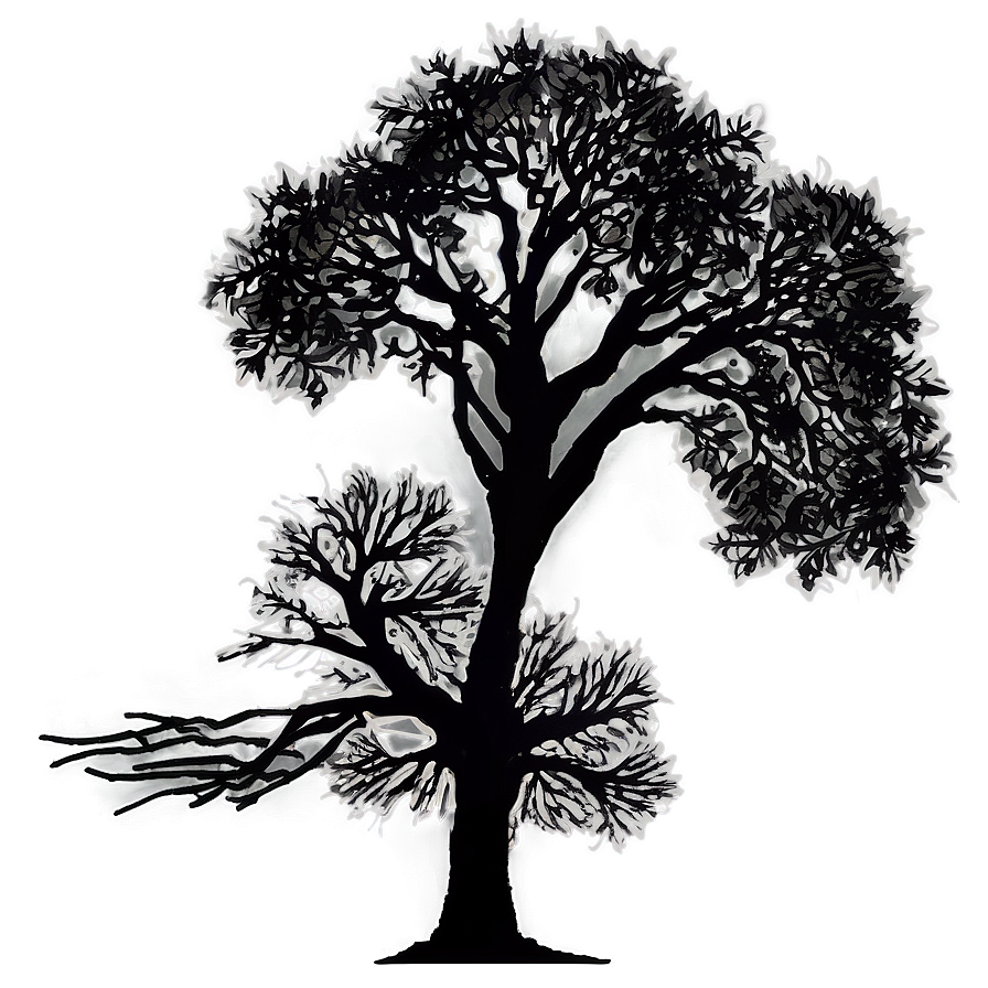 Countryside Tree Silhouette Png Mbj