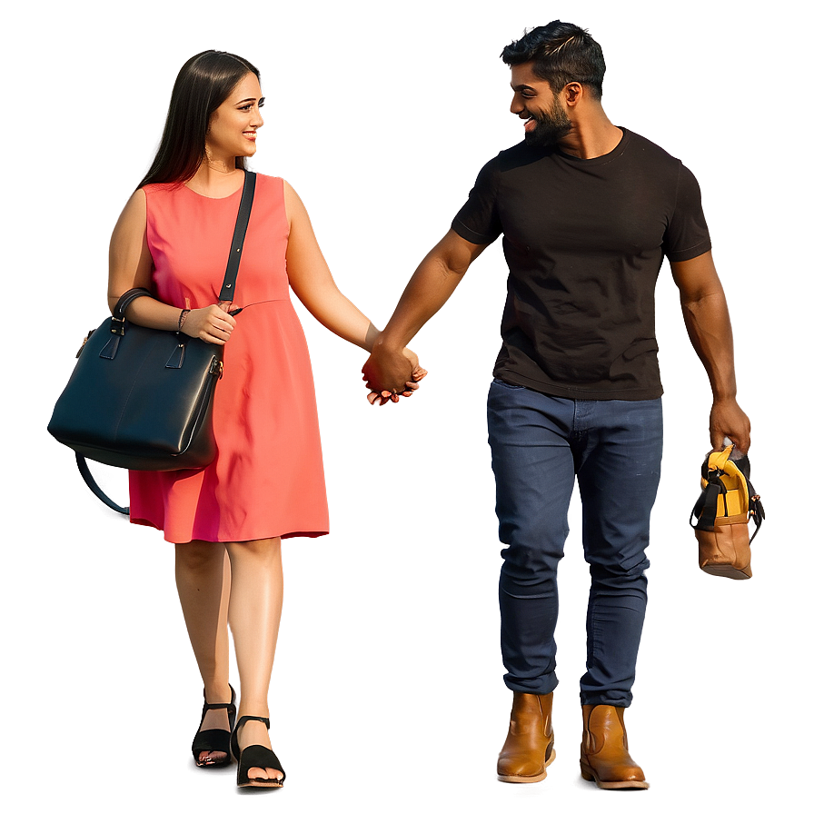 Couple Walking Hand In Hand Png 17