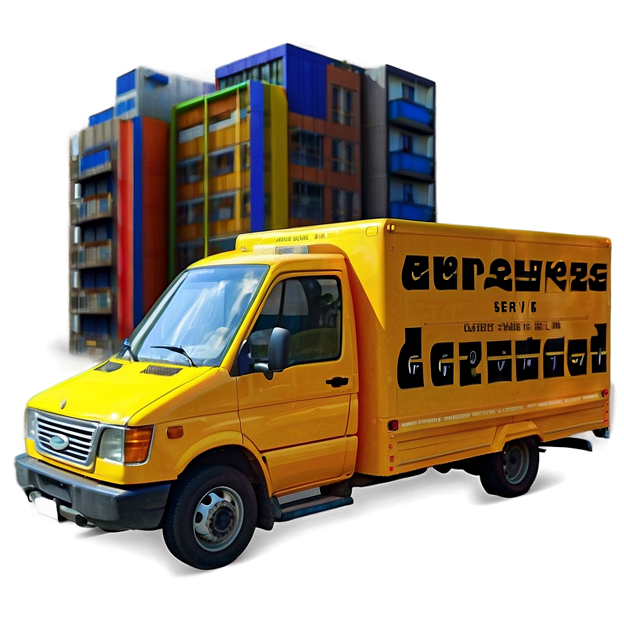 Courier Service Truck Png 93