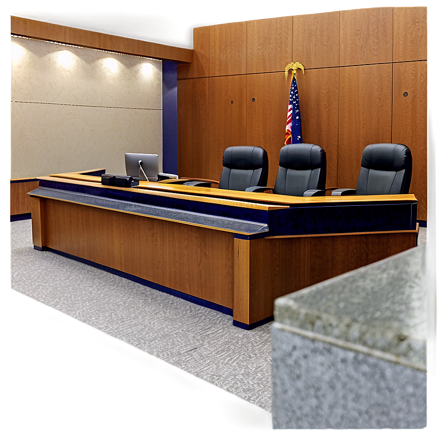 Courtroom Clerk Workspace Png 06262024