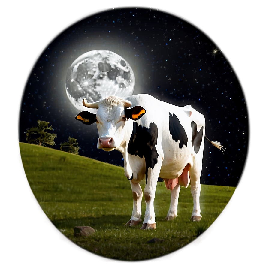 Cow And Moon Png 59