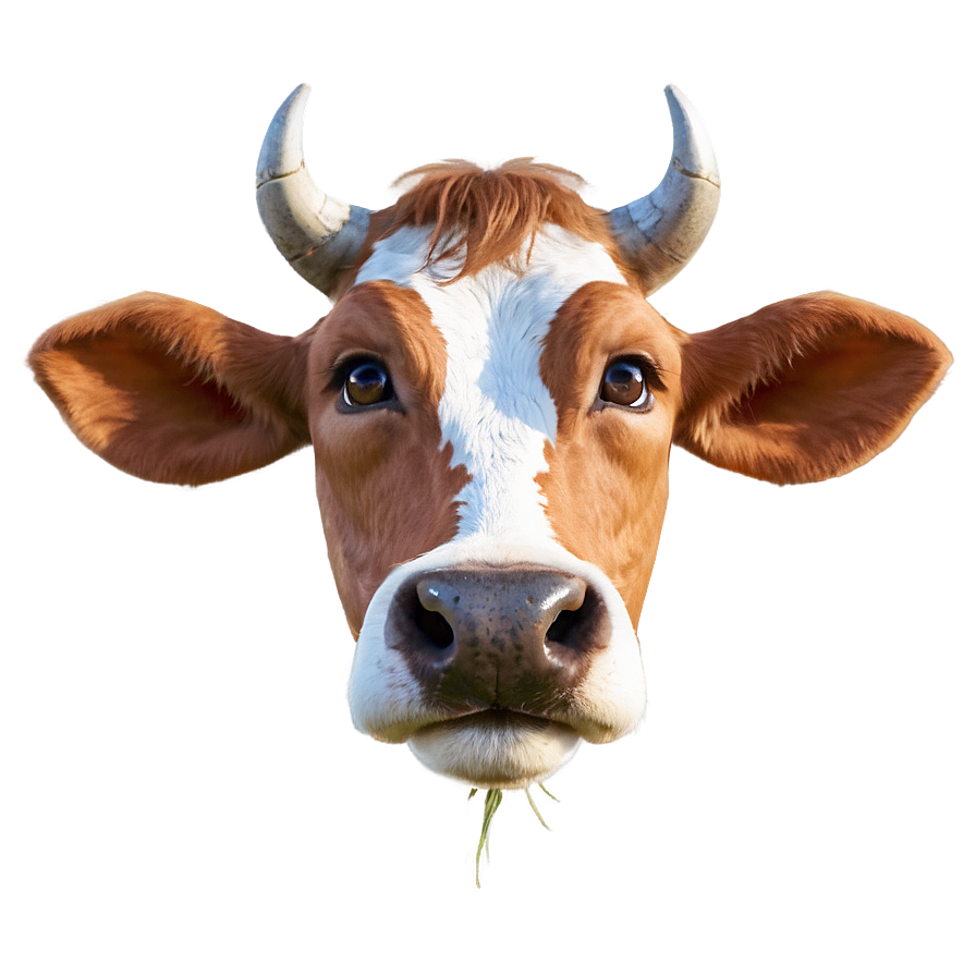 Cow Face Cute Clipart Png 06272024