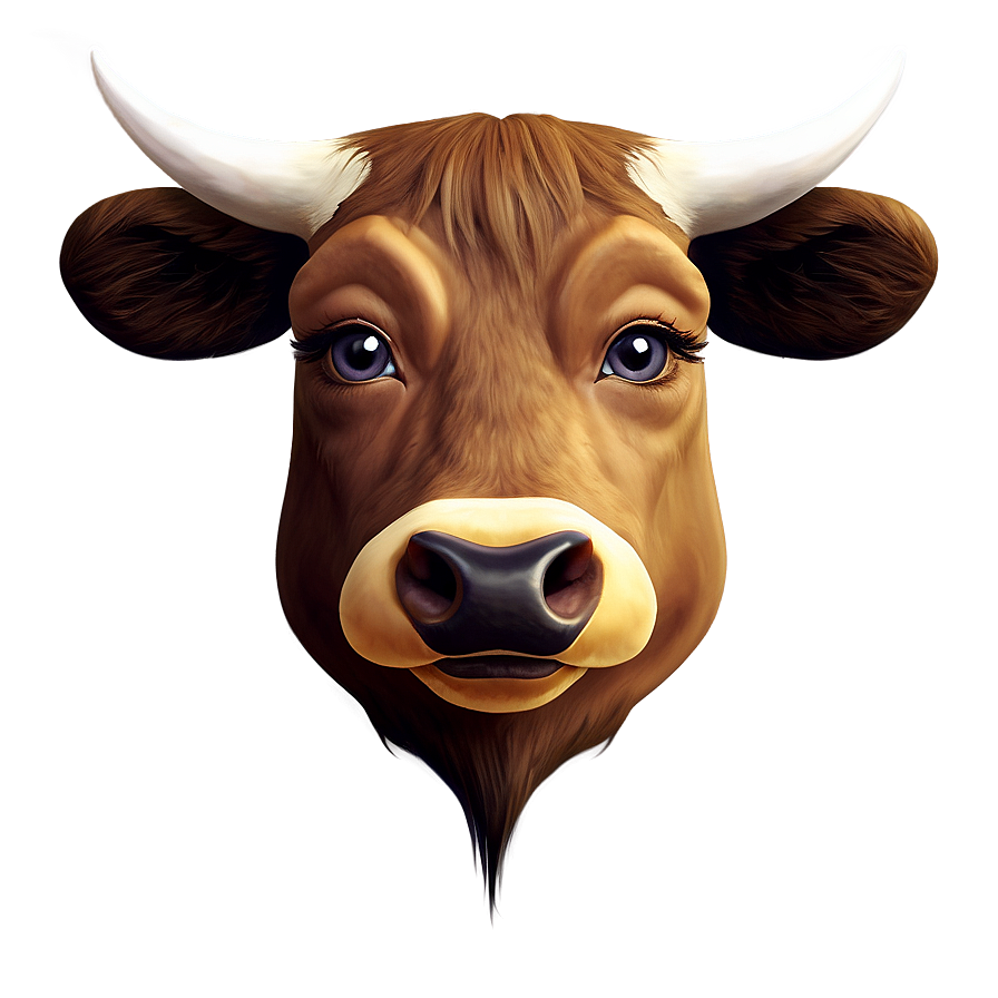 Cow Face Mascot Png Fon39