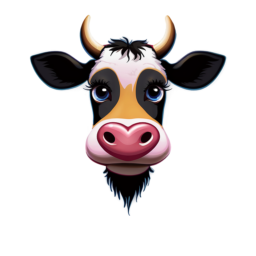 Cow Face With Heart Eyes Png 06212024