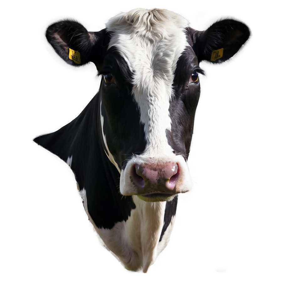 Cow Head Portrait Png 06212024