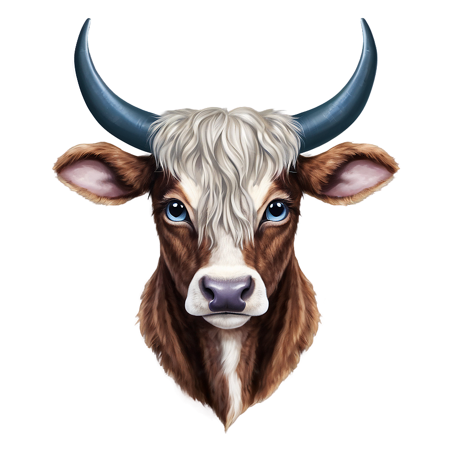 Cow Head With Horns Png Vpr17