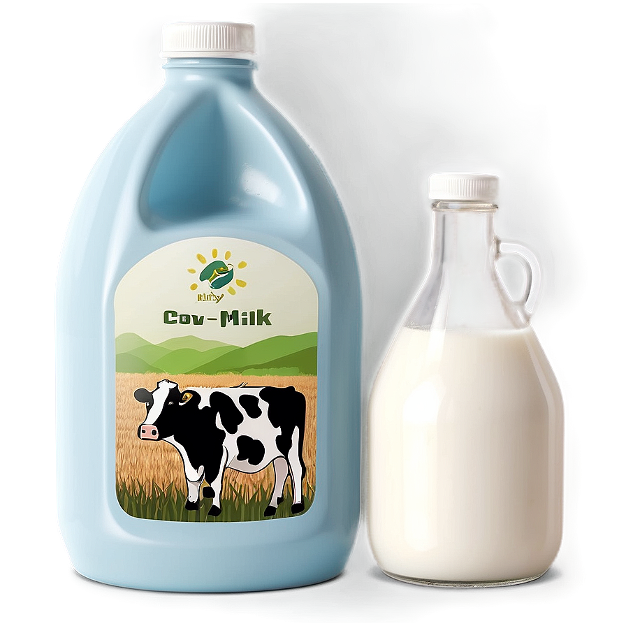 Cow Milk Gallon Graphic Png 06132024