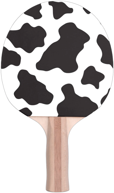 Cow Pattern Ping Pong Paddle