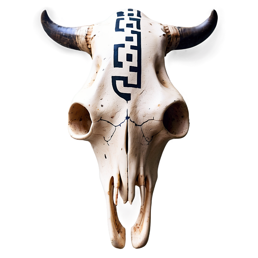 Cow Skull With Tribal Marks Png 06132024