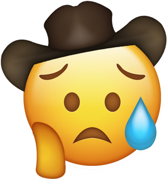 Cowboy Hat Crying Face Emoji.png