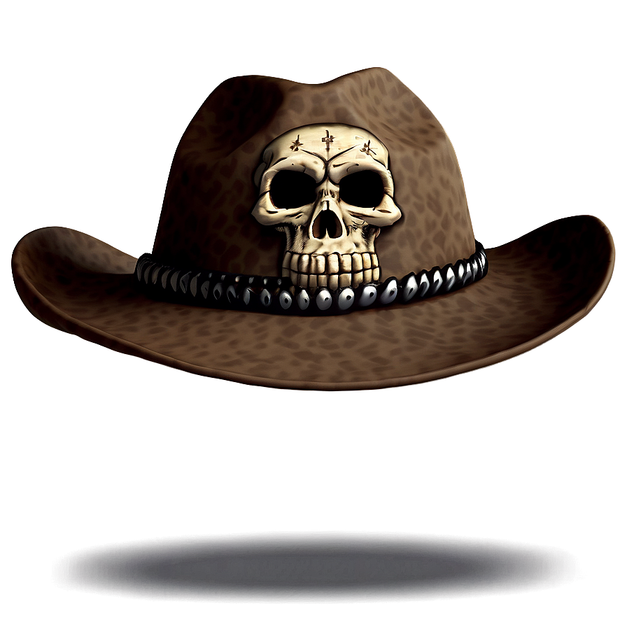 Cowboy Hat With Skull Png 24
