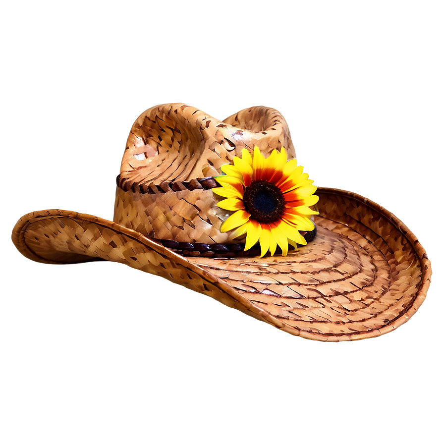 Cowboy Hat With Sunflower Png 15