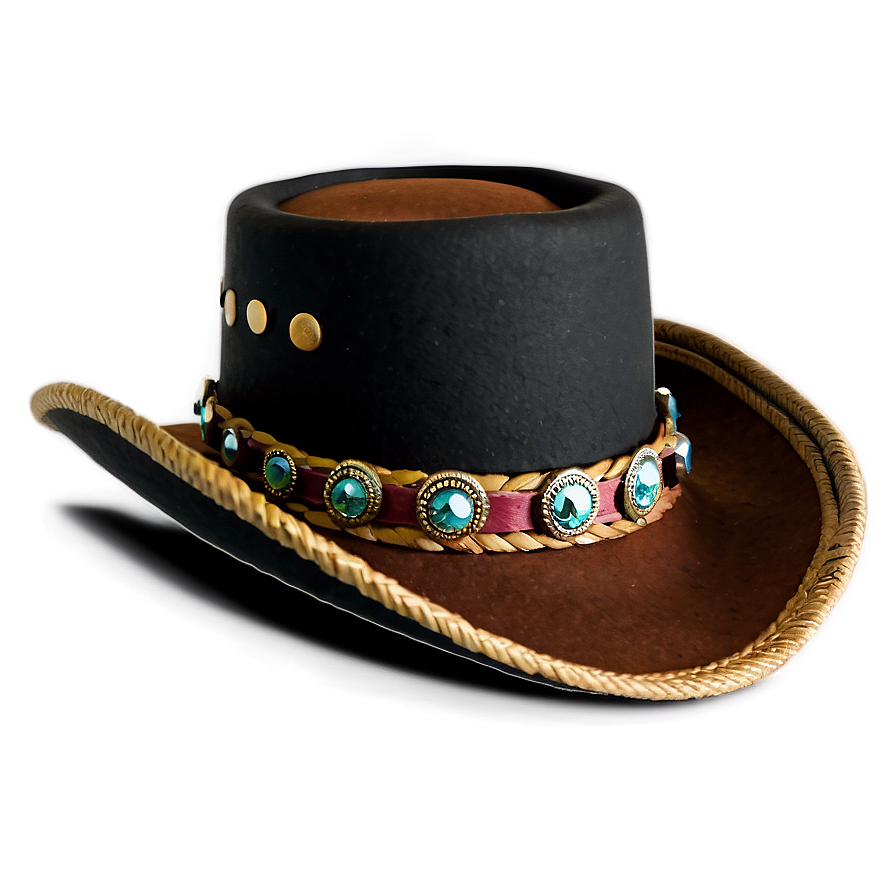 Cowboy Inspired Top Hat Png 05042024