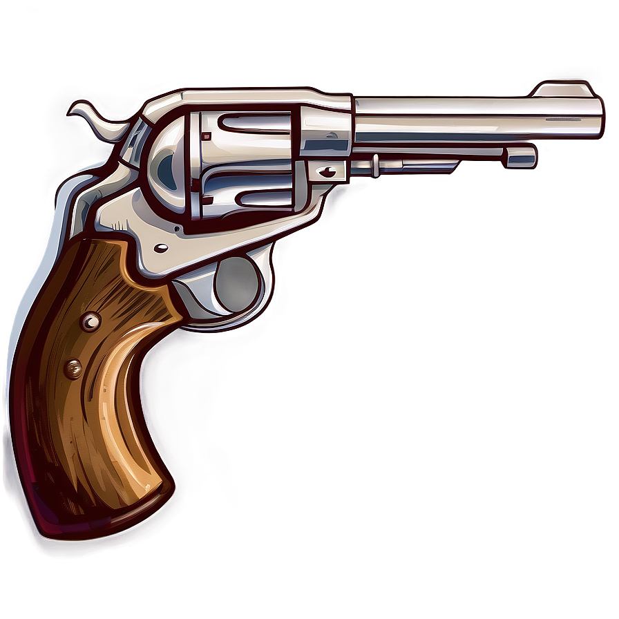 Cowboy Revolver Clipart Png 05242024