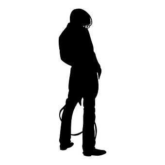 Cowboy Silhouette Standing