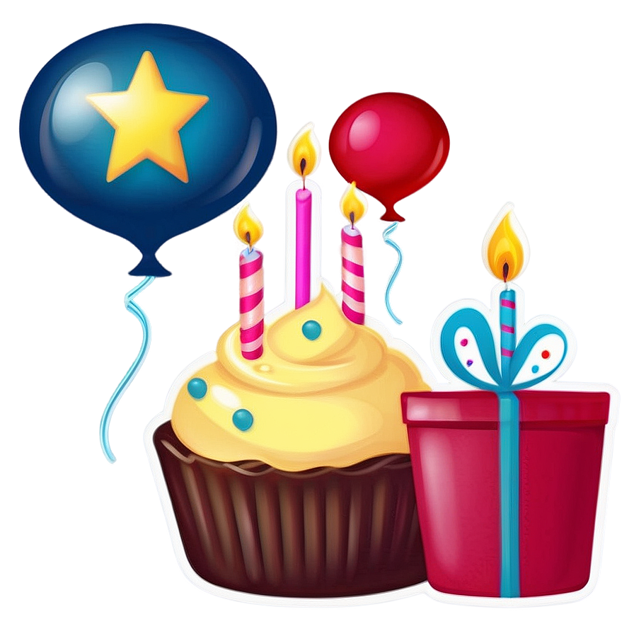 Cozy Birthday Emoji Png 16