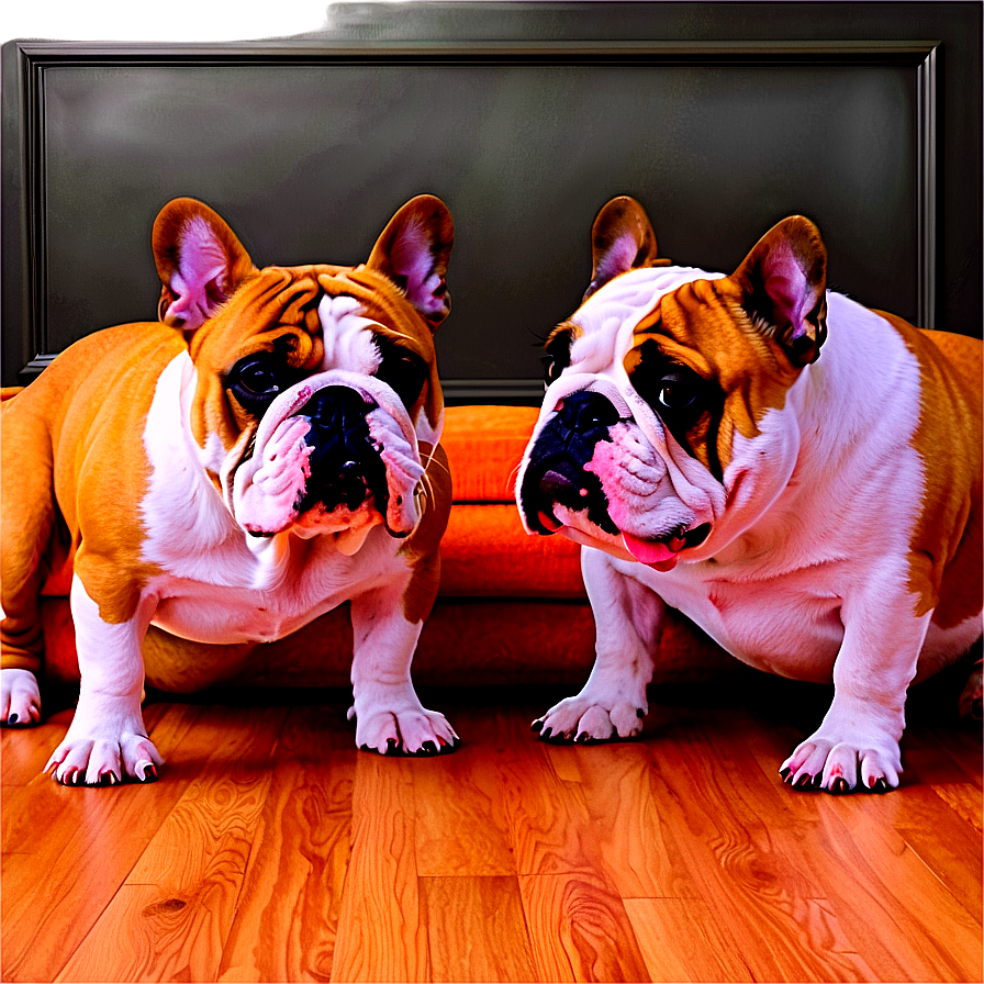 Cozy Bulldogs Indoors Png 7