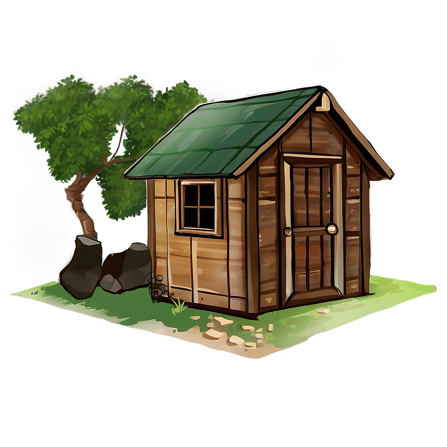 Cozy Cabin Outhouse Png Dnp13