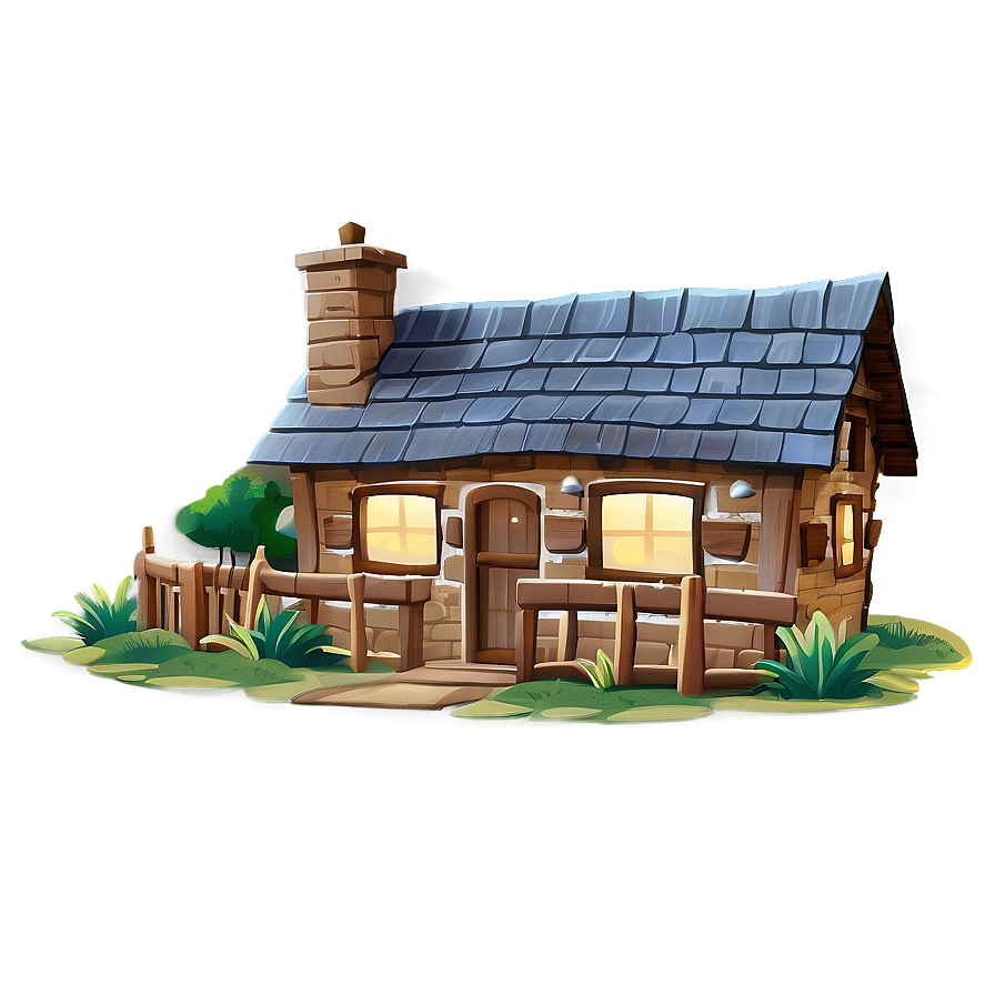 Cozy Cartoon Cottage Png 73