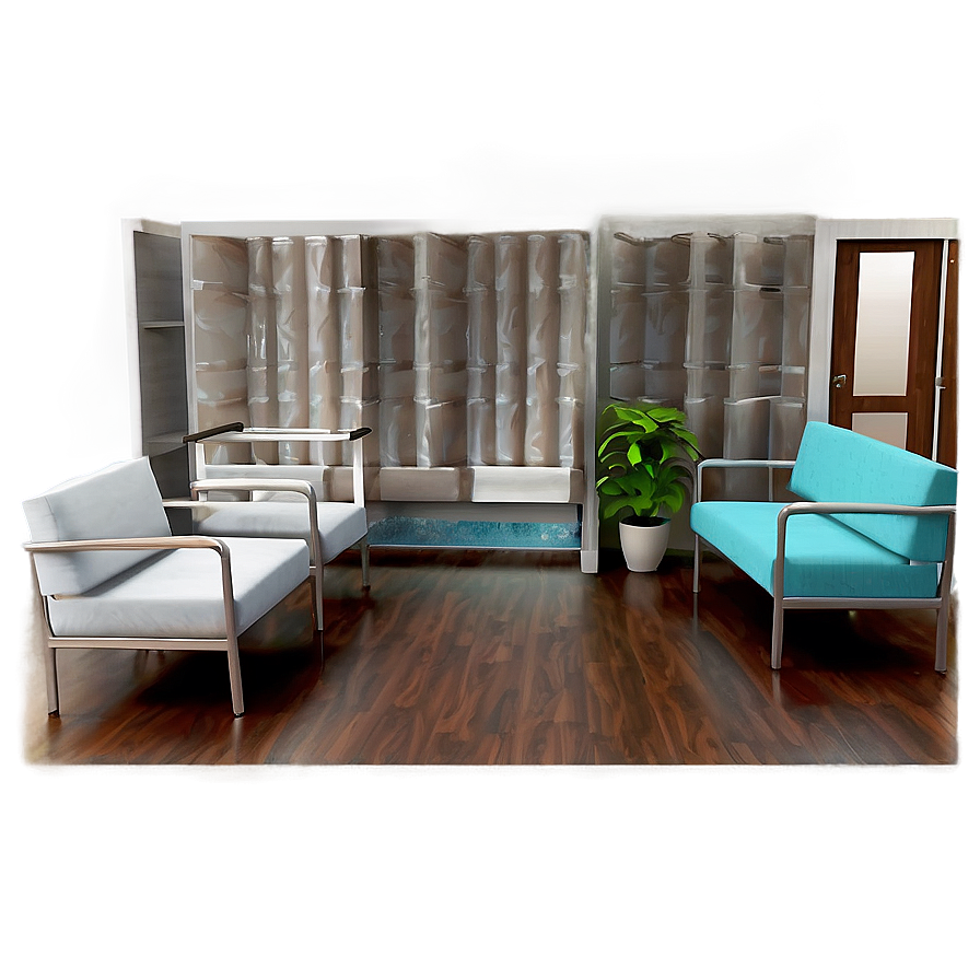 Cozy Doctors Office Waiting Area Png Tbk10