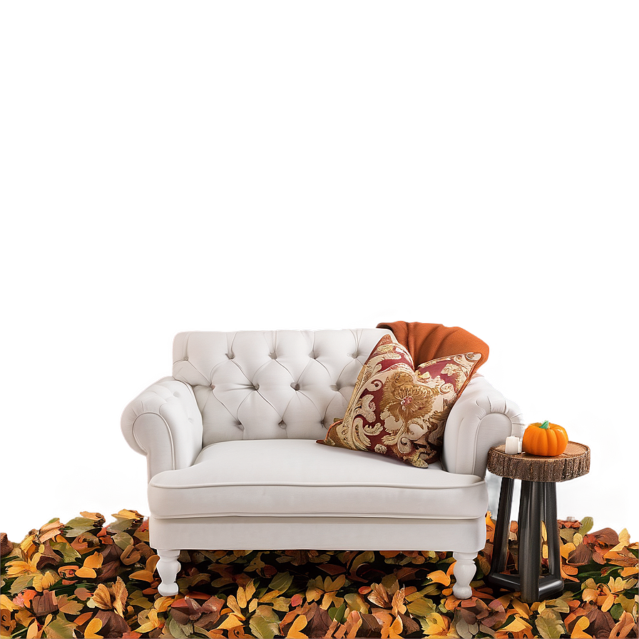 Cozy Fall Reading Nook Png Svv