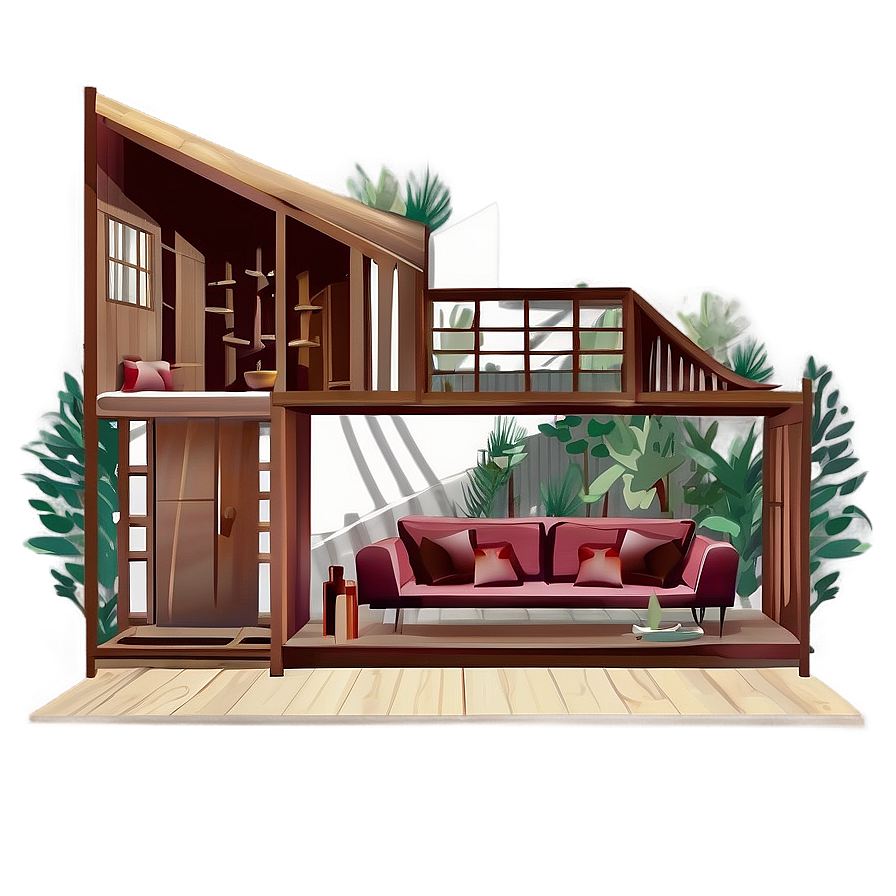 Cozy Home Illustration Png Vjf19