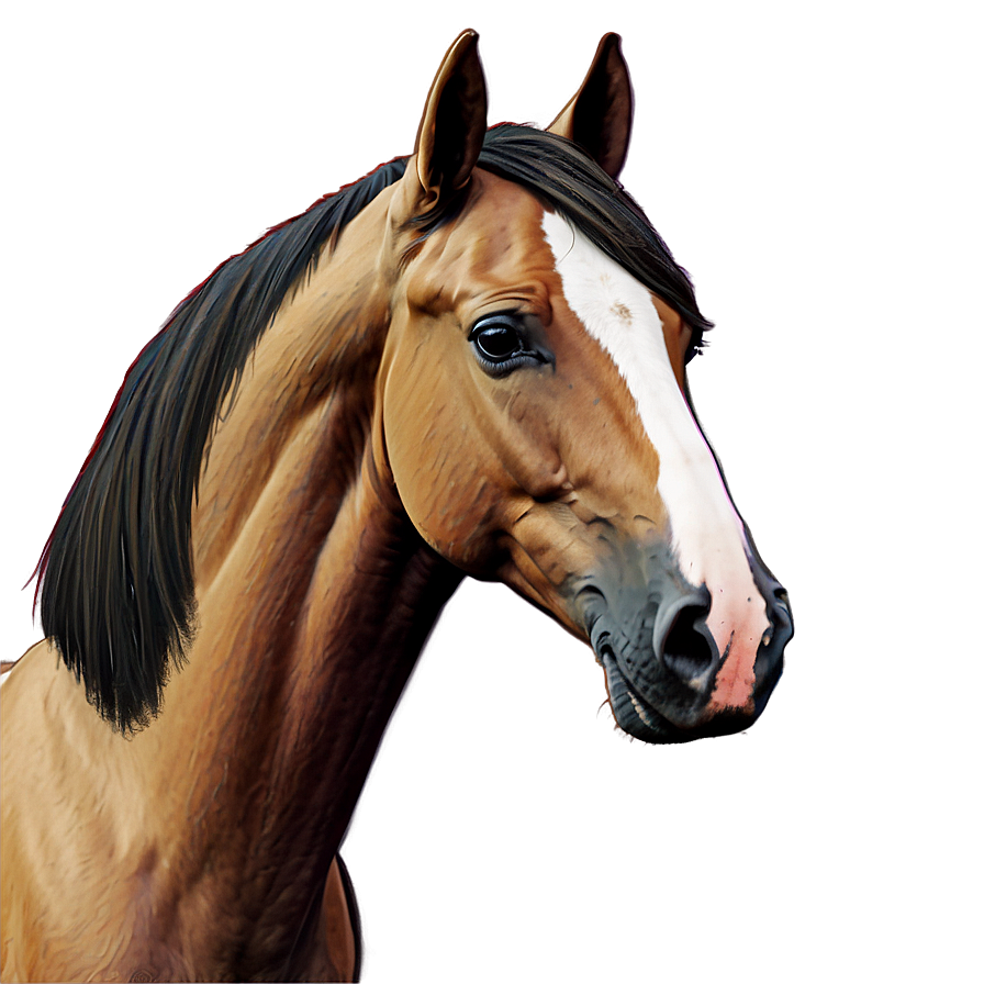 Cozy Horse Head Sketch Png 06122024