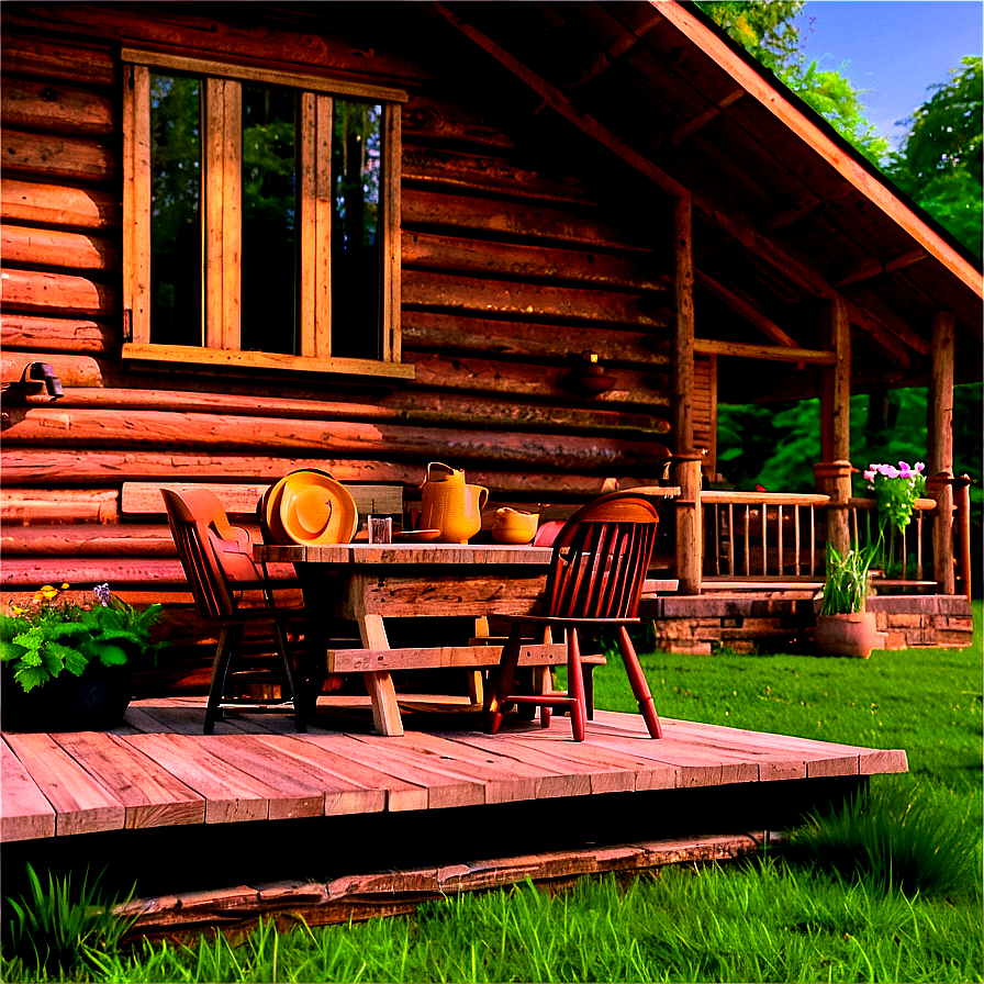 Cozy Log Cabin Retreat Png Ybp3