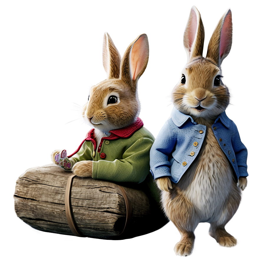 Cozy Peter Rabbit Winter Scene Png 06262024