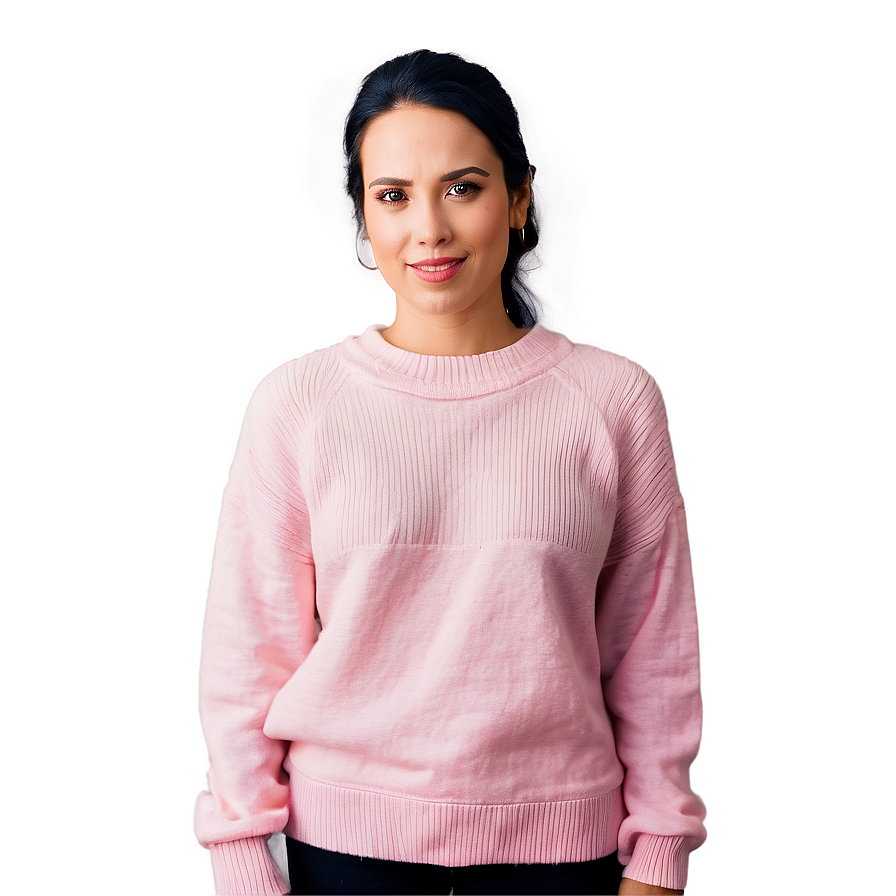 Cozy Pink Sweater Png Xwc68