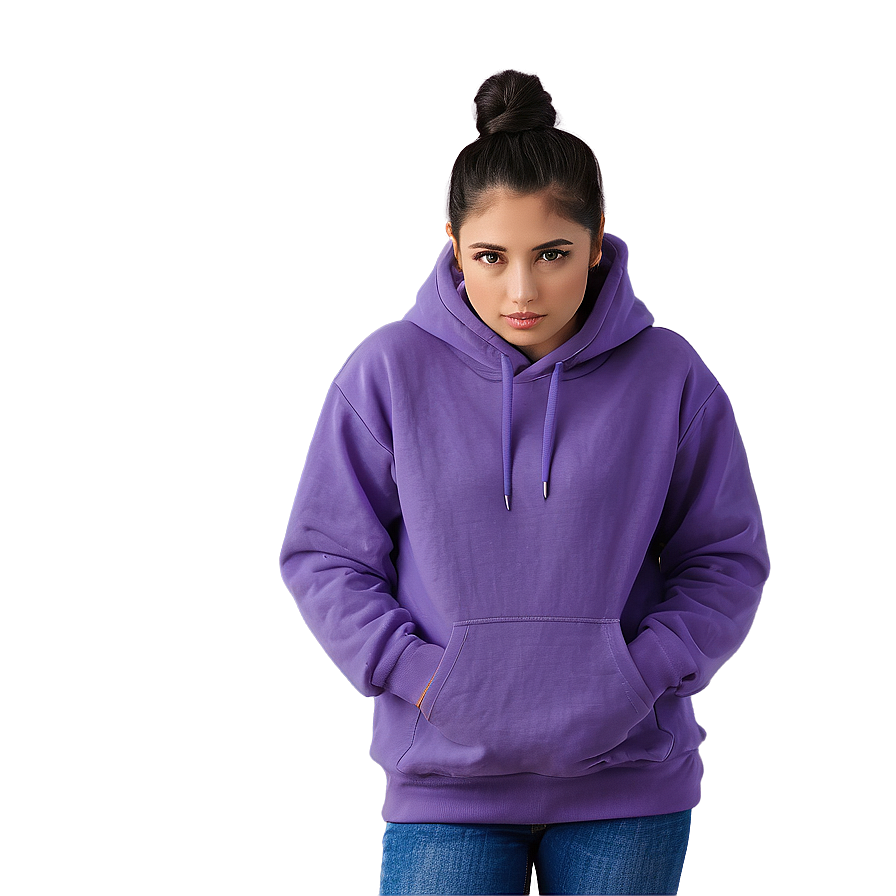 Cozy Purple Hoodie Graphic Png 33