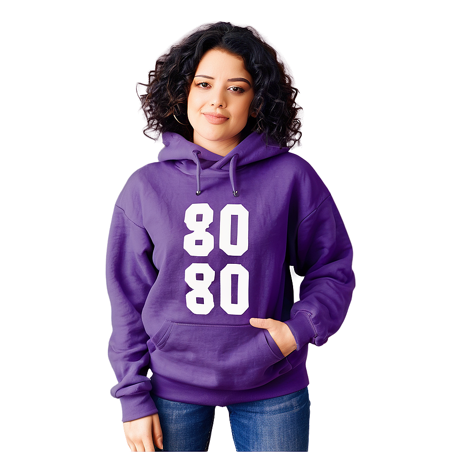 Cozy Purple Hoodie Graphic Png Hqe