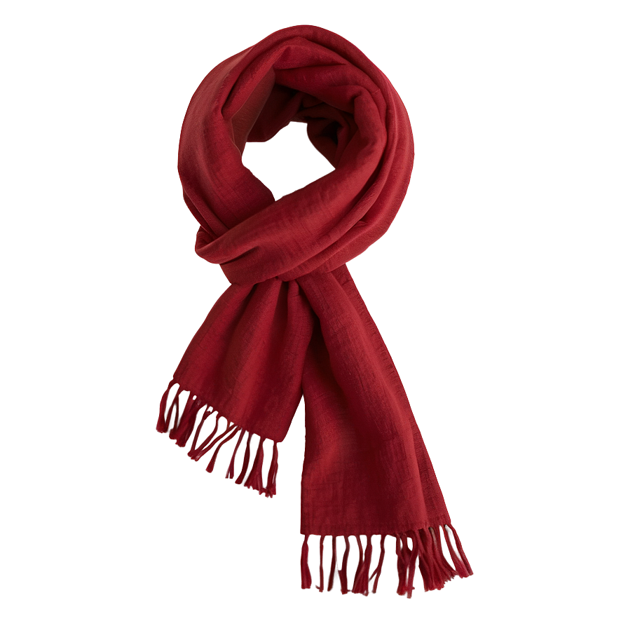 Cozy Red Scarf Png 31