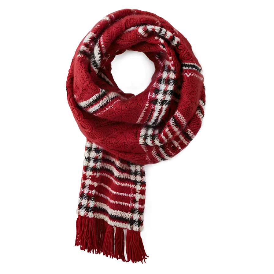 Cozy Red Scarf Png 77