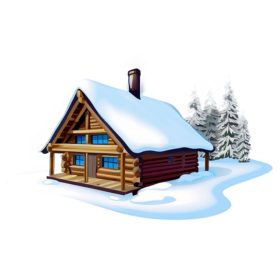 Cozy Winter Cabin Png Ghh